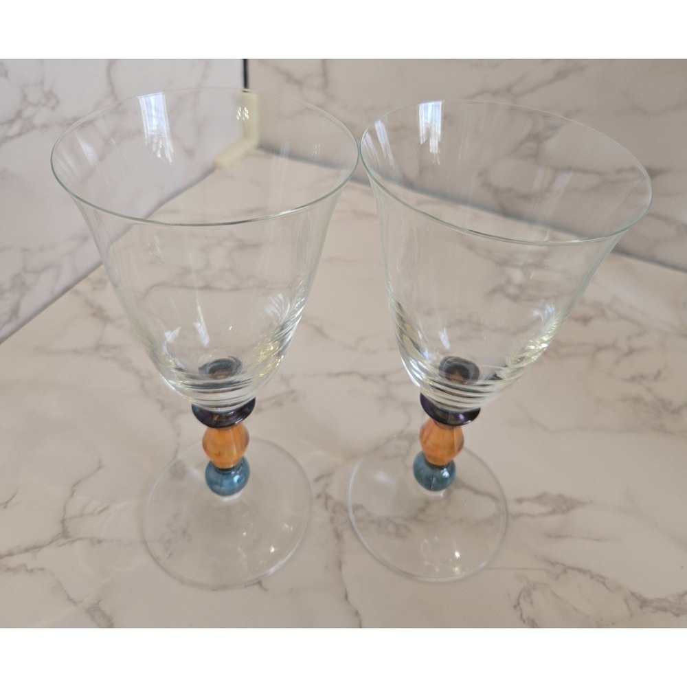 MIKASA CRYSTAL GOBLETS KENSINGTON WATER/ICE‎ TEA/ WINE  2   (1999)